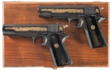 Two Cased Colt Watertown, South Dakota Police Commemorative Gove