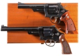 Two Smith & Wesson DA Revolvers