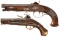 Two Engraved Antique European Pistols
