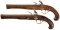 Cased Pair of Ketland & Co. Marked Flintlock Dueling Pistols