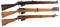 Two British Bolt Action Military Rifles and One Training Device