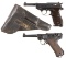 Two World War II Nazi German Semi-Automatic Pistols