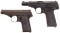 Two Walther Semi-Automatic Pocket Pistols
