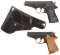 Two Walther PP-Series Semi-Automatic Pistols