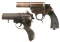 Two World War II Axis Flare Pistols