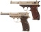 Two Nazi P.38 Semi-Automatic Pistols