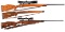 Two Mauser Bolt Action Sporting Rifles w/ Scopes