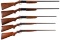 Five Winchester Single Shot Shotguns