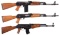 Three Semi-Automatic Rifles