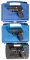 Three Cased Sig Sauer Semi Automatic Pistols