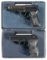 Two Beretta Semi-Automatic Pistols w/ Cases