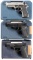 Three Cased Beretta Semi-Automatic Pistols