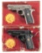 Two Boxed Colt .380 Semi-Automatic Pistols