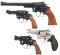 Four Smith & Wesson DA Revolvers