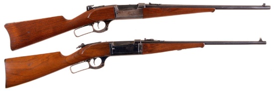 Two Savage Model 1899 Lever Action Long Guns
