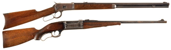 Two Lever Action Long Guns