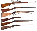 Six Single Shot Rifles