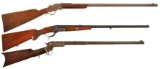 Three Single Shot Rifles