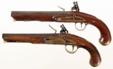 Cased Set of Two Ketland & Co. Flintlock Trade Pistols
