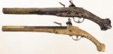 Two Ornate Flintlock Pistols
