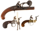 Two Flintlock Tinder Lighters and a Flintlock Eprouvette