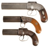 Three Percussion Pepperboxes