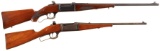 Two Savage Model 1899 Lever Action Takedown Rifles