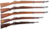 Five Bolt Action Military Longarms