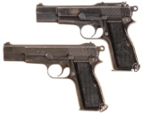 Two Inglis High Power Semi-Automatic Pistols