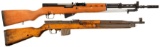 Two European Military Semi-Automatic Carbines w/ Bayonets