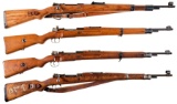 Four Bolt Action Military Rifles