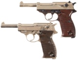 Two Nazi P.38 Semi-Automatic Pistols