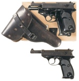 Two Walther Model P4 Semi-Automatic Pistols
