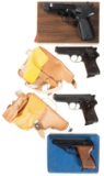 Four Boxed European Semi-Automatic Pistols