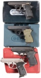 Four Bersa Semi-Automatic Pistols