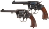 Two U.S. Military Colt DA Revolvers