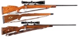 Two Mauser Bolt Action Sporting Rifles w/ Scopes