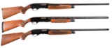 Three Winchester Slide Action Shotguns