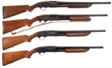 Four Remington Slide Action Shotguns