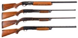 Four Factory Engraved Shotguns