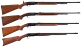 Four Remington Slide Action Rifles