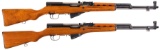 Two Norinco SKS Semi-Automatic Rifles w/ Boxes