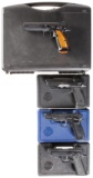 Four Cased CZ Semi-Automatic Pistols