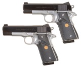 Two Colt Combat Commander Semi-Automatic Pistols