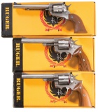 Three Boxed Ruger Revolvers