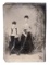 Tintype of Two Women Holding Rifles