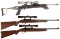 Three Ruger Semi-Automatic Long Guns w/ Scopes