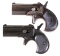 Two Great Western Arms Co. Derringer Pistols