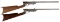 Two Quackenbush Safety Cartridge Single Shot Rifles