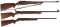 Three Winchester Bolt Action Rifles